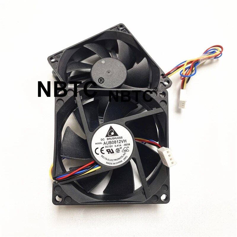 8*8*2.5CM 12V cooling Fan 2/4PIN 8025 For Goldshell PSU - Image 2